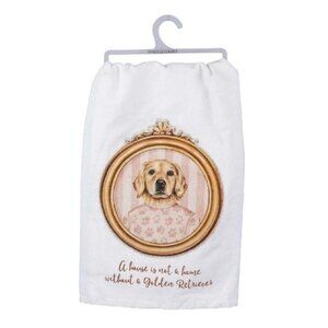 A‎ House is not a Home without a GOLDEN RETRIEVER Primitives by Kathy Dish Towel